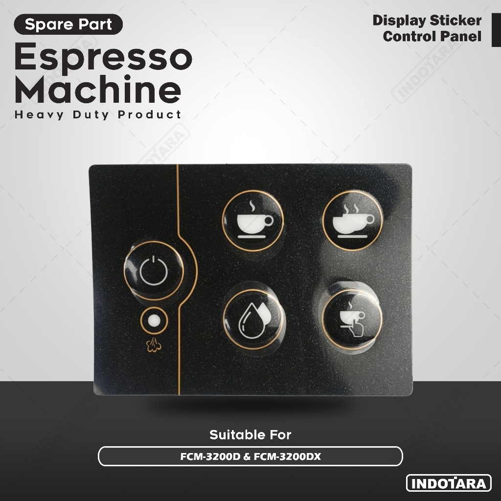 Display Sticker Control Panel for Ferratti Ferro FCM-3200D & FCM-3200DX