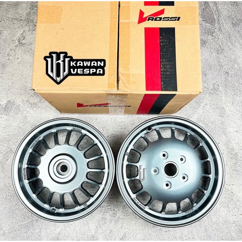 Velg Vrossi UNO Gun Metal ring 10 Untuk Vespa matic LX LXV S125