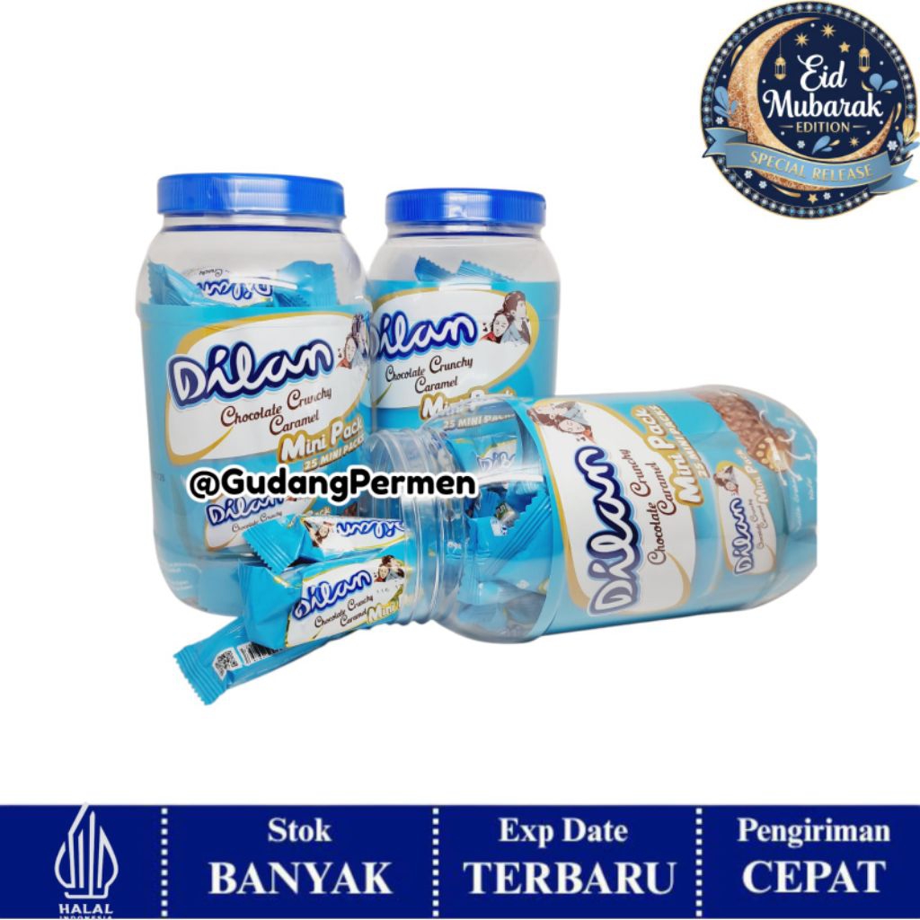 Dilan Choco Crunchy Caramel isi 25 / Dilan Mini Toples