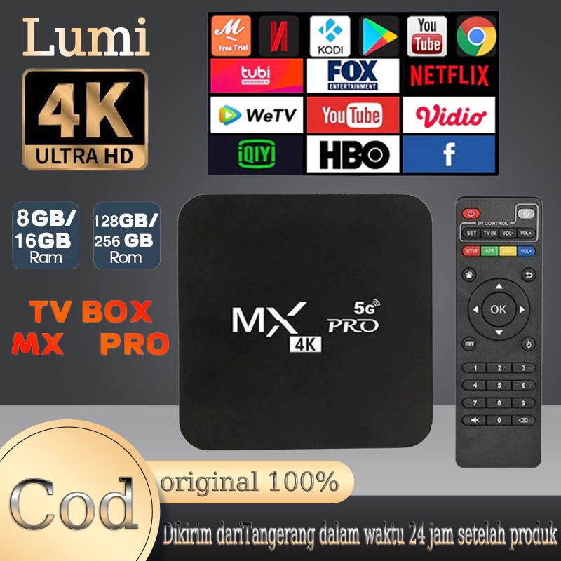 2026 Androit TV Box MXQ Pro 4K HD 2.4G WIFI 16G+512G Smart TV 4K Box Ultra HD 4K Set Top Box Android
