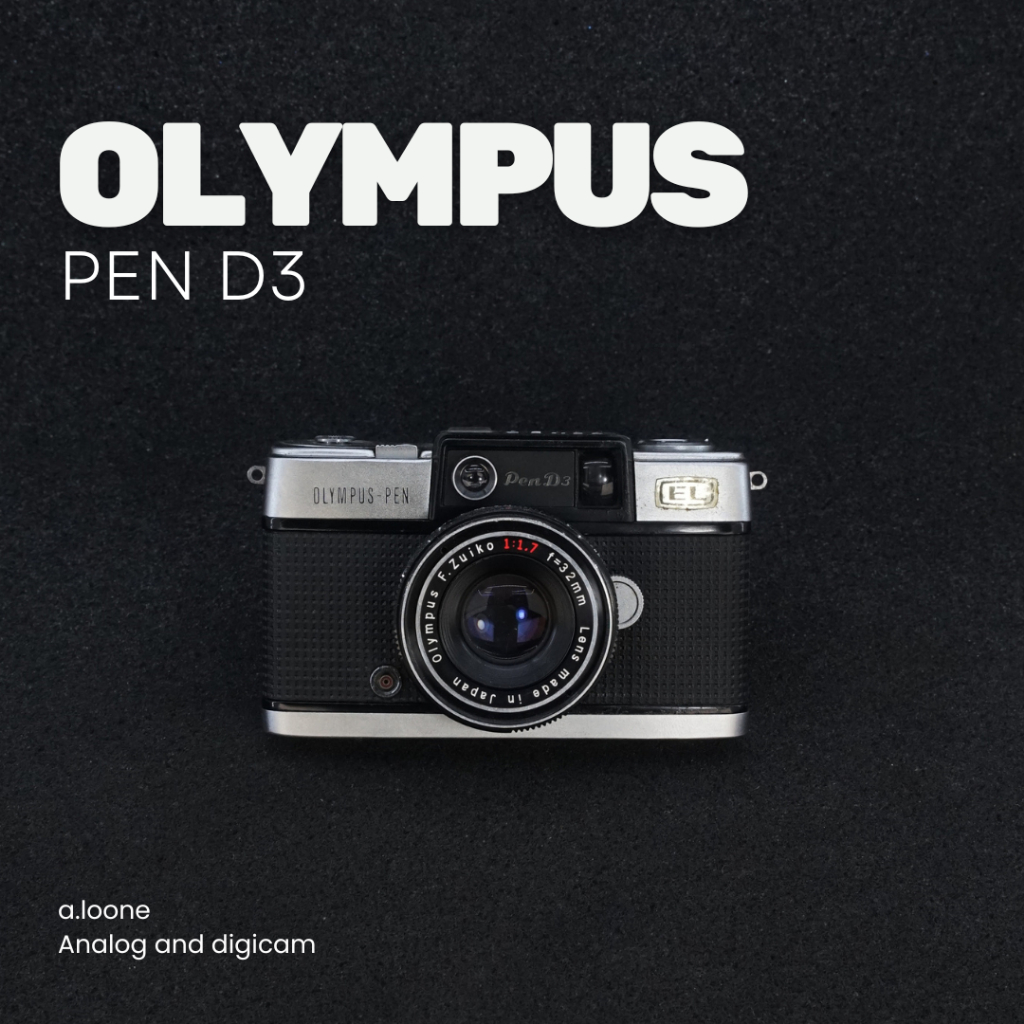 OLYMPUS PEN D3 SILVER — HALF-FRAME RANGEFINDER ANALOG KLASIK 35MM ROLL FILM