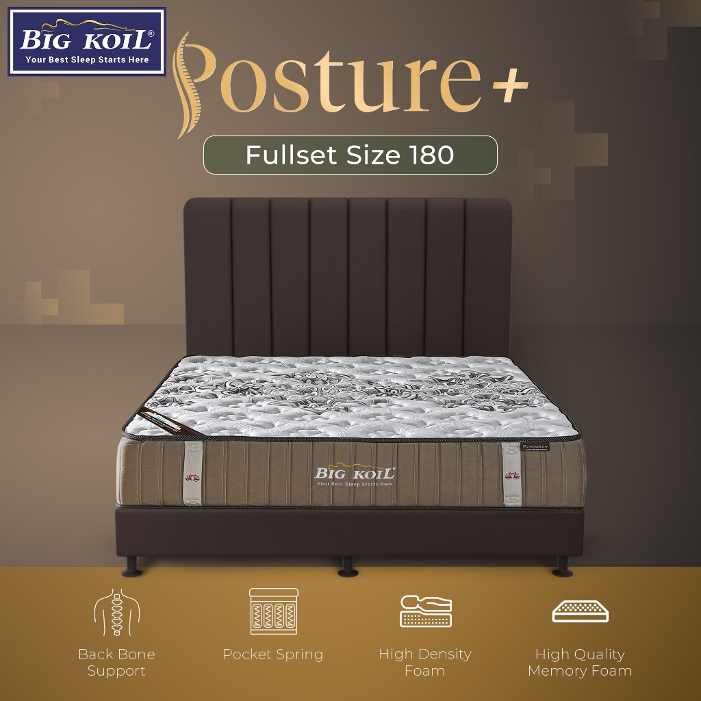 Citra Furniture Spring Bed Big Koil Posture Plus 180 x 200 T32 CM | BigKoil Springbed Premium Series