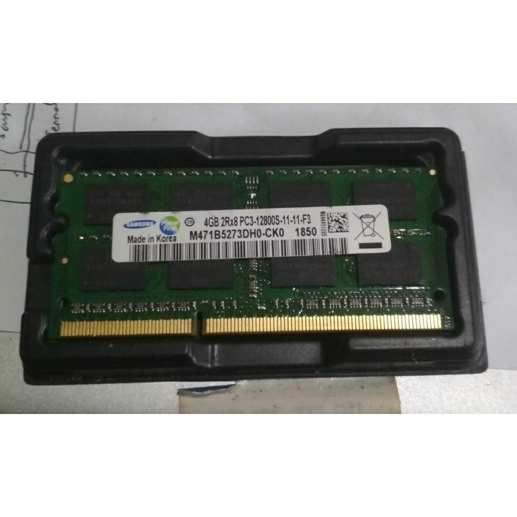 Ram Laptop DDR3 4GB 12800 Samsung Bekas Normal