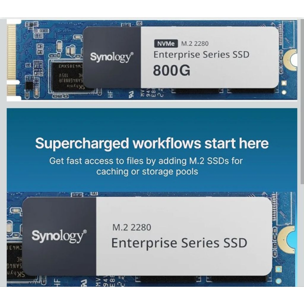 Synology SNV5420-400G - Enterprise Series M.2 NVMe SSD (2280) 400GB