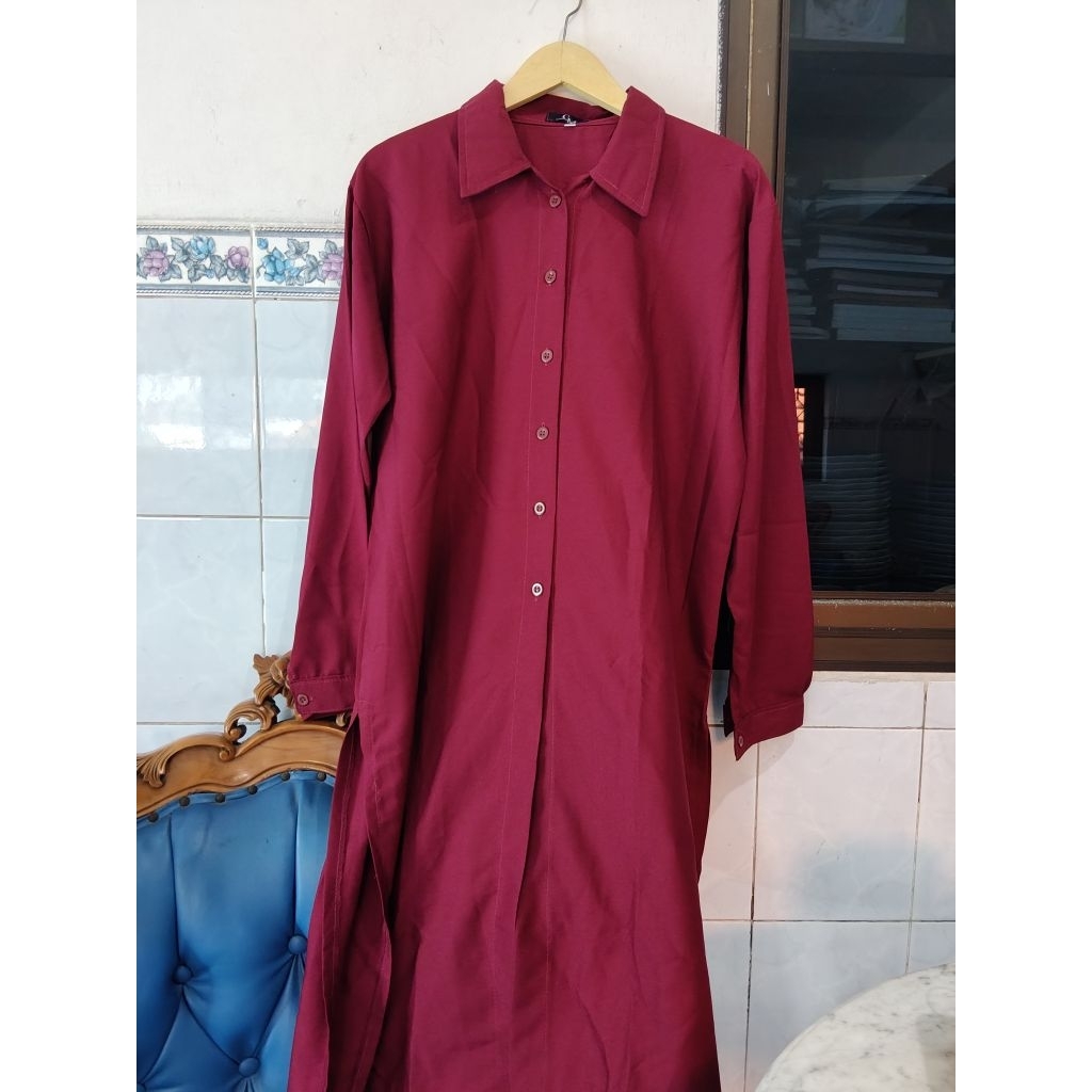 Setelan Atasan Tunik dan Rok Basic Polos