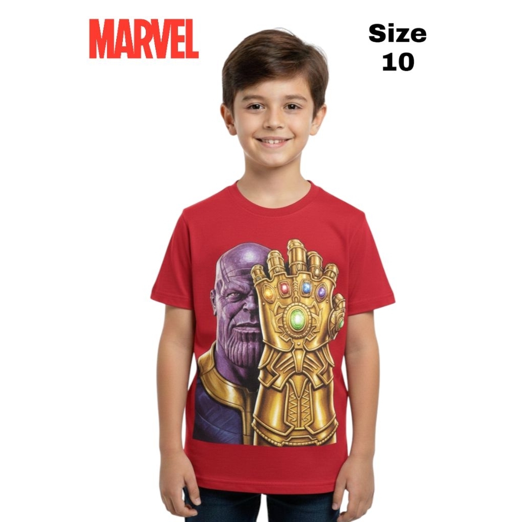 Kaos Anak Marvel  Original | Baju Anak Laki-Laki Katun Adem Motif Superhero