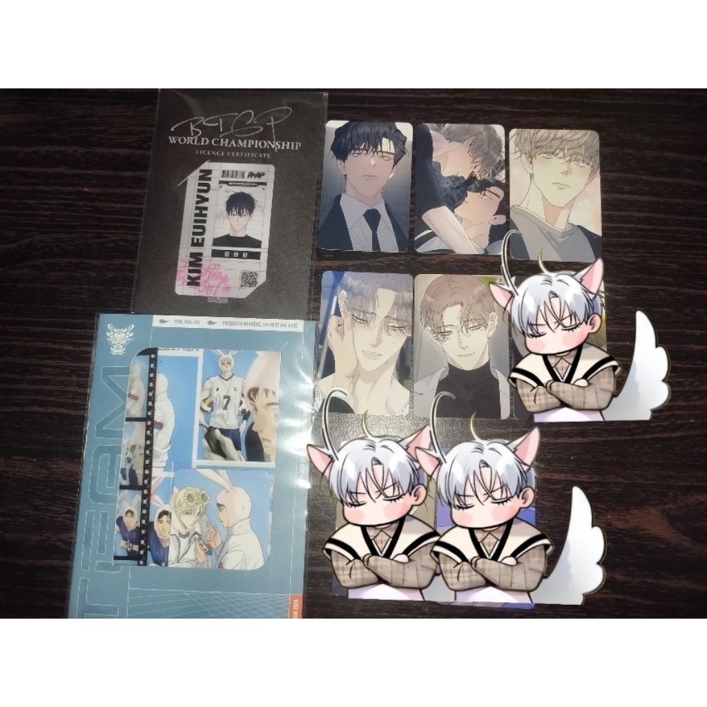 Photocard Official Team Lezhin Athlete Taekyung, 4CUT Backlight, Id Drive Euihyun, Photocard Officia