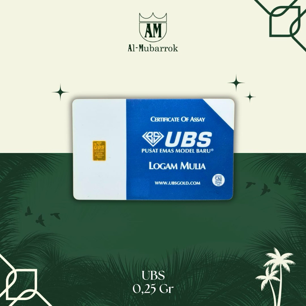 LOGAM MULIA UBS 0.25 GRAM