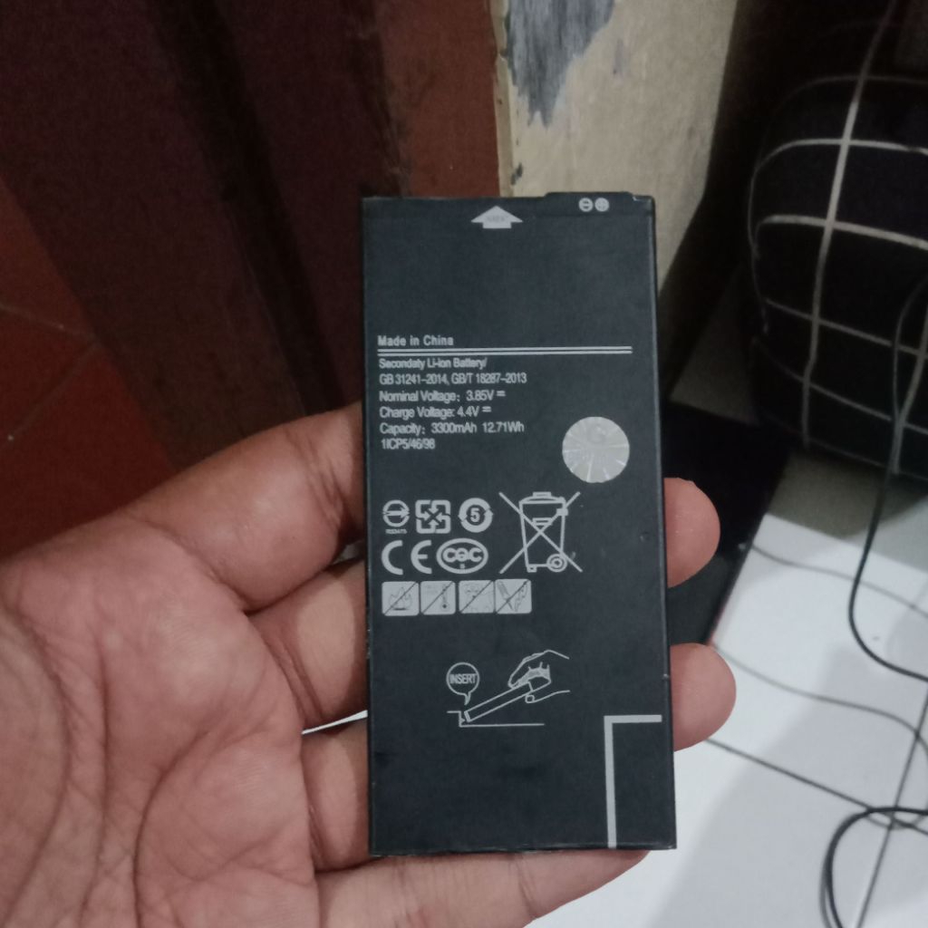 baterai samsung j7 prime normal