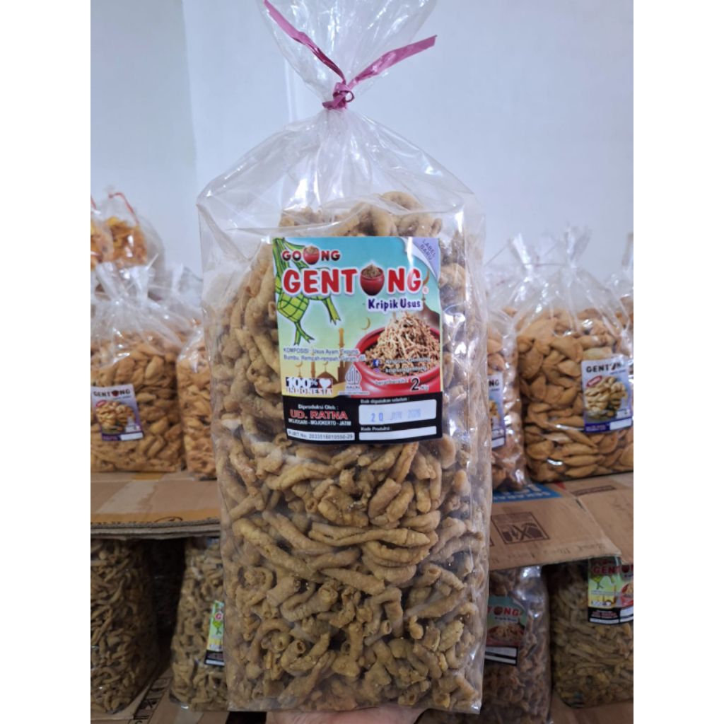 kripik usus gentong