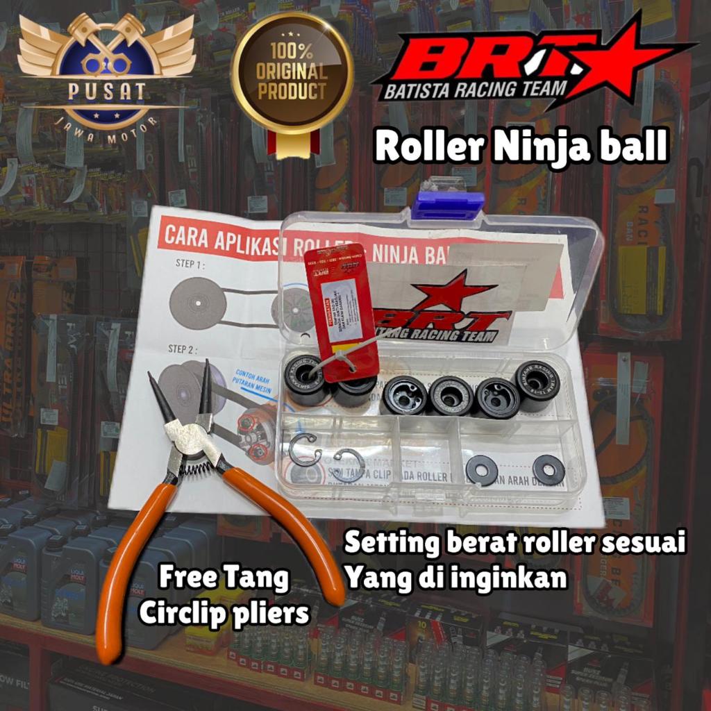 Roller NINJA BALL BRT bisa di seting berat 11-18 gram Vario 125 150  PCX125 150 160  ADV 150  Genio 