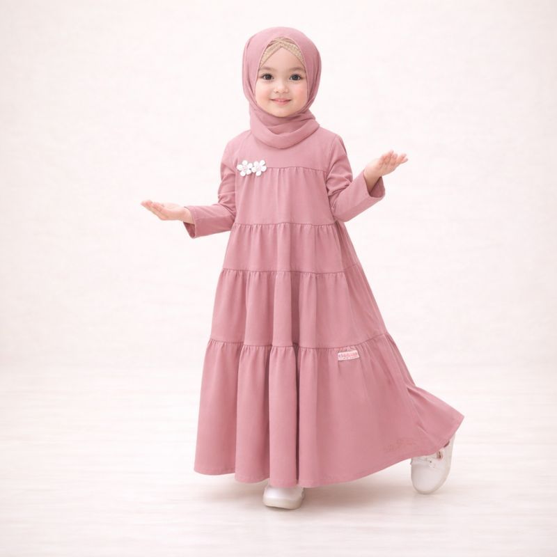 Yara Dress Gamis Anak Perempuan