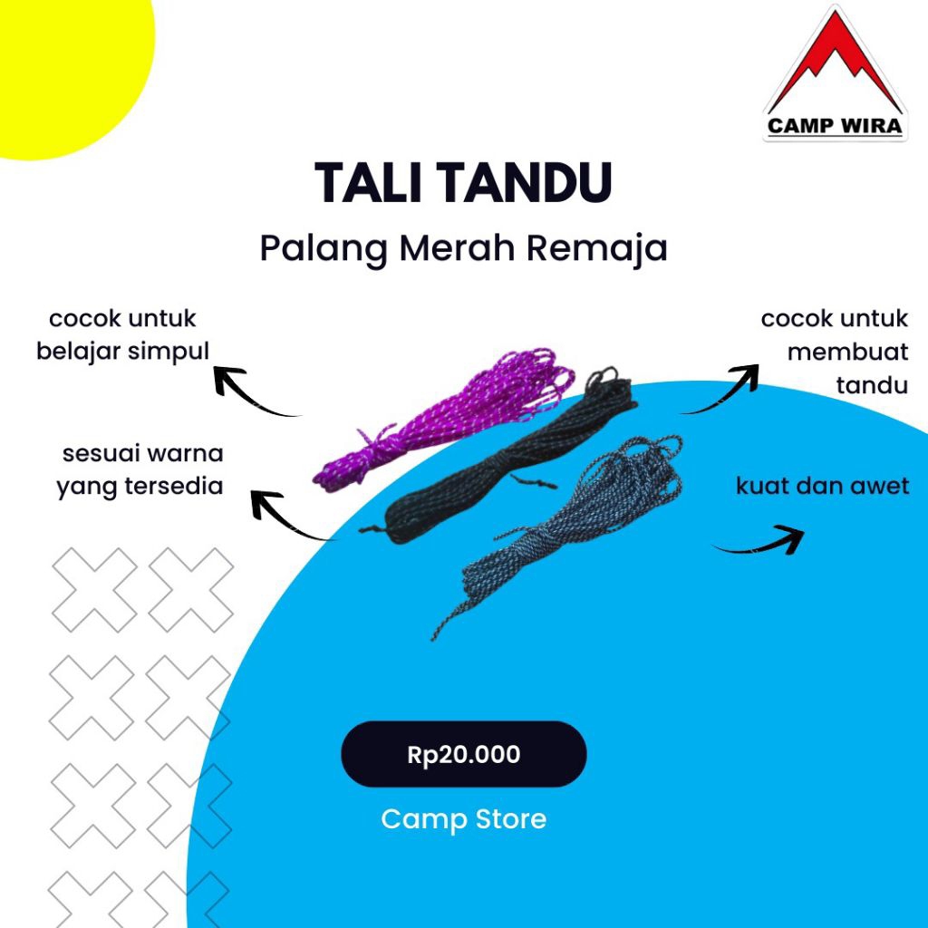 Tali Tandu PMR Kuat & Awet - Perlengkapan Lomba PMR