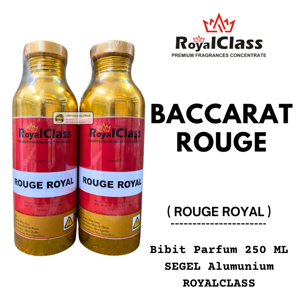 BACARAT ROUGE Bibit Parfum 250 ML SEGEL Alumunium RoyalClass Fragrances