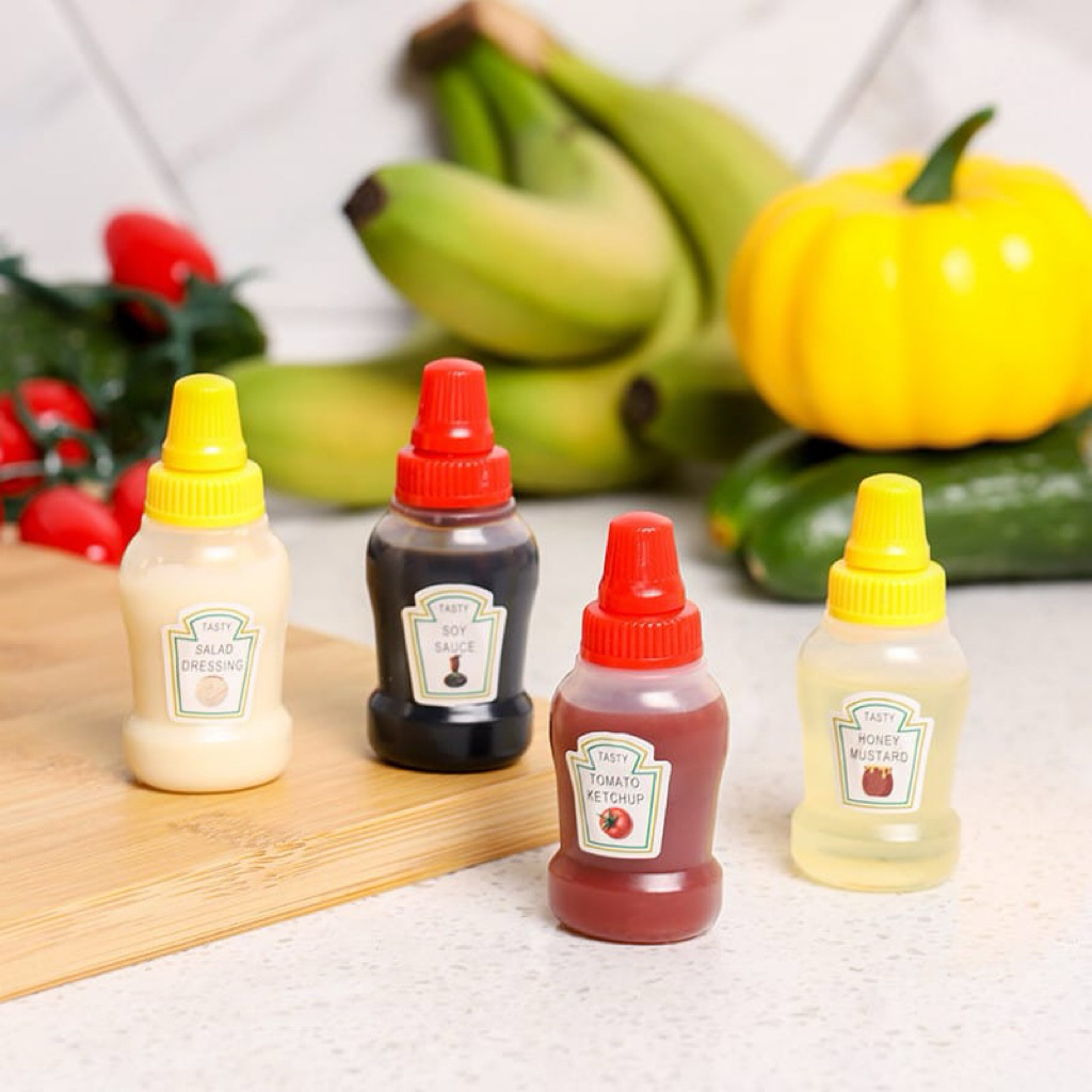 Botol saos Mini Botol bento mini Botol kecap mini Botol Saos Cup bento