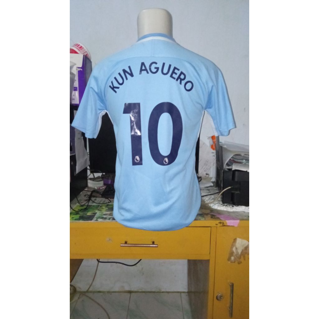 Kun Aguero Sergio Aguero home 17/18 size S