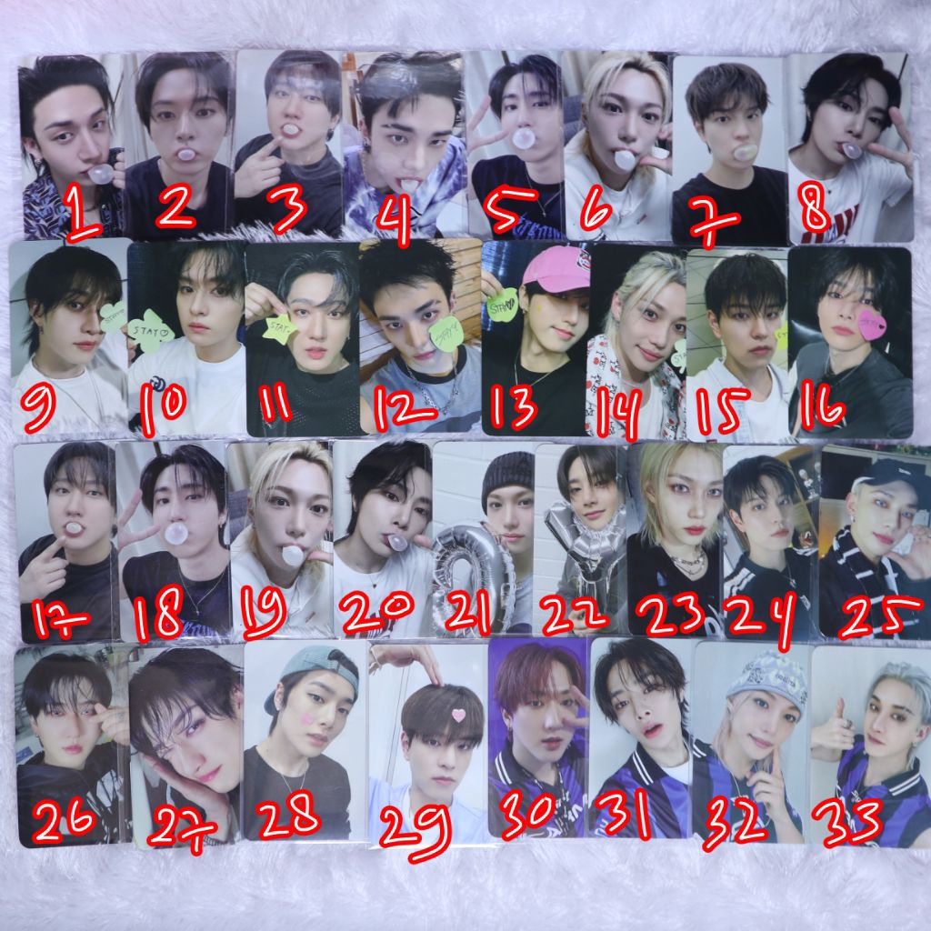 (Baca Deskripsi) Stray Kids skz photocard pob karma album fans shop vc withmuu skzoo soundwave aladi