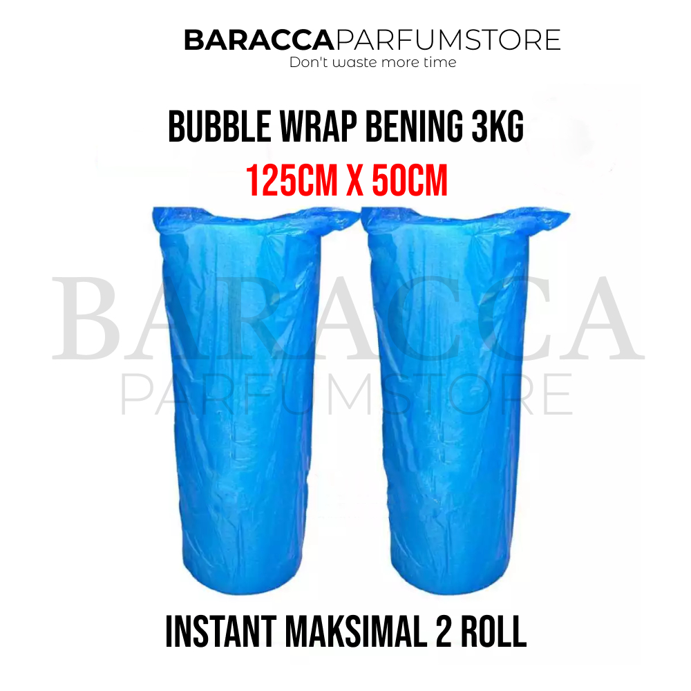 BUBBLE WRAP BENING 3KG 125CM X 50M - BUBBLE WRAP ROLL - PLASTIK BUBBLE WRAP 3KG