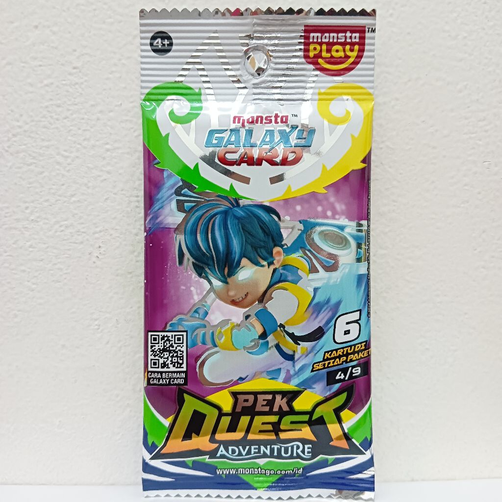 Kartu Boboiboy Monsta Galaxy Card Pek Quest Adventure 4/9 SR Beliung