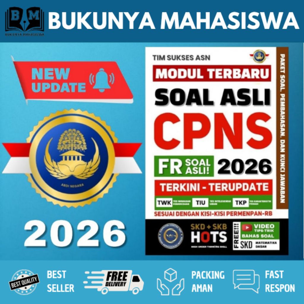 BUKU CPNS 2026/2027 (Sesuai Kisi-kisi PermenpanRB Terbaru) BUKU WAJIB SKB PERAWAT SKB KESEHATAN UMUM