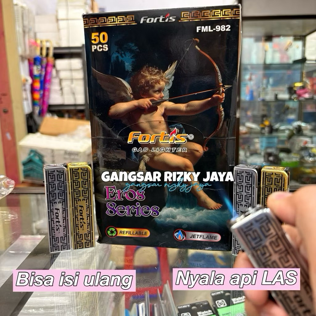 (25pcs/ 50pcs) M2000 X Fortis Korek Api Bara JetFlame Refillable / FML-982 EROS