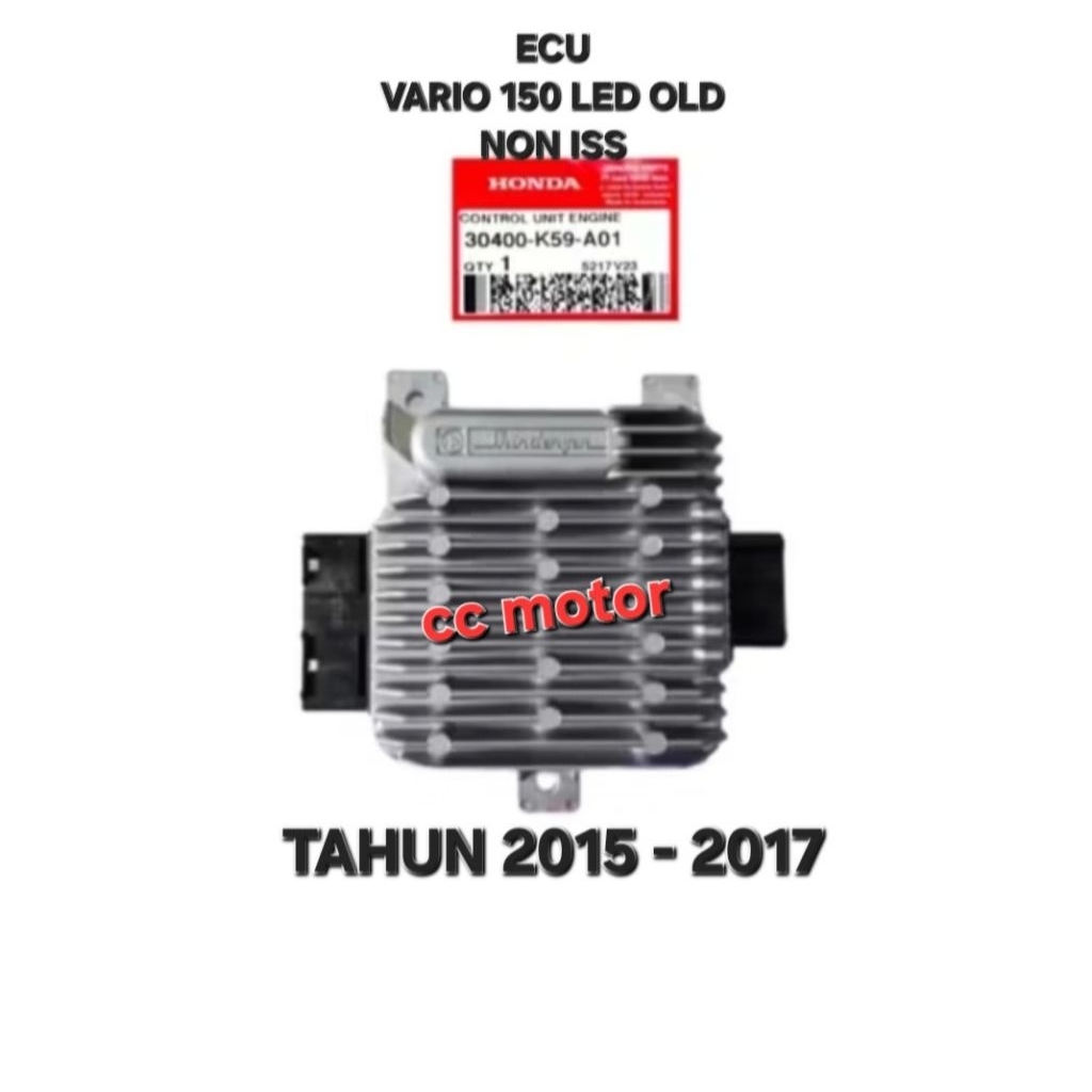 ECU ECM CDI VARIO 125 LED LED OLD NON ISS TIDAK IDLING STOP 30400-K59-A01 TAHUN 2015 - 2017 ORIGINAL