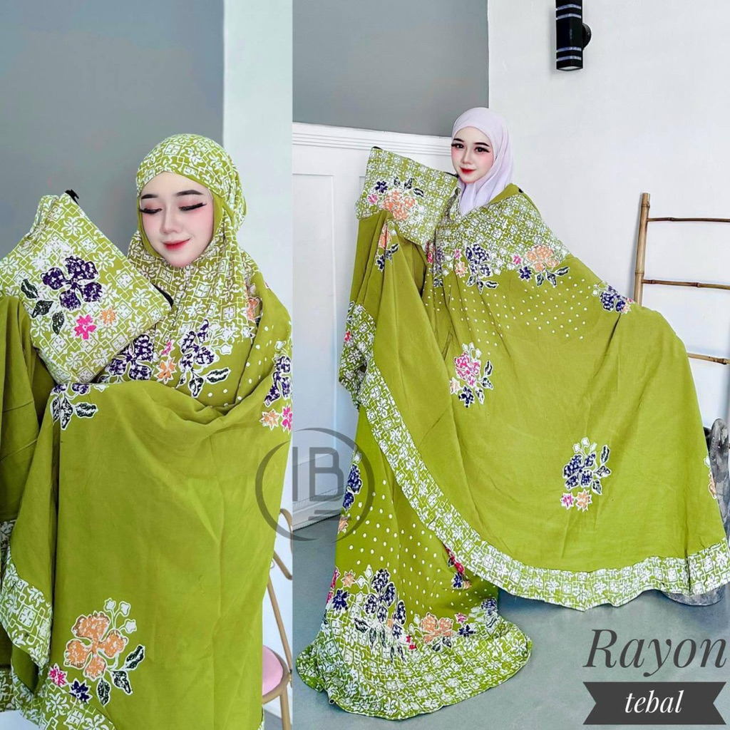 MUKENA BATIK CAP ASLI PEKALONGAN BAHAN RAYON ADEM HALUS BISA COD HANYA DI CEMAL GROSIR MUKENA