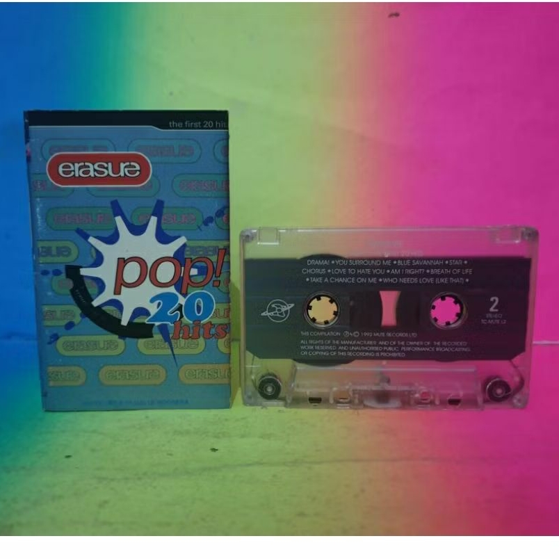 kaset ERASURE the first 20 hits BAGUS murah