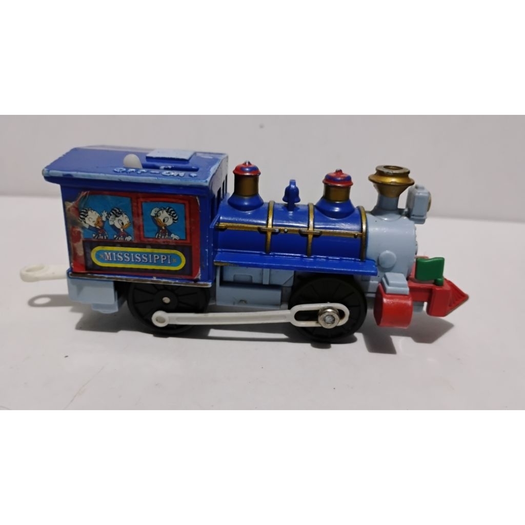 kereta takara Tomy plarail Disney Donald duck elektrik on ori tomy