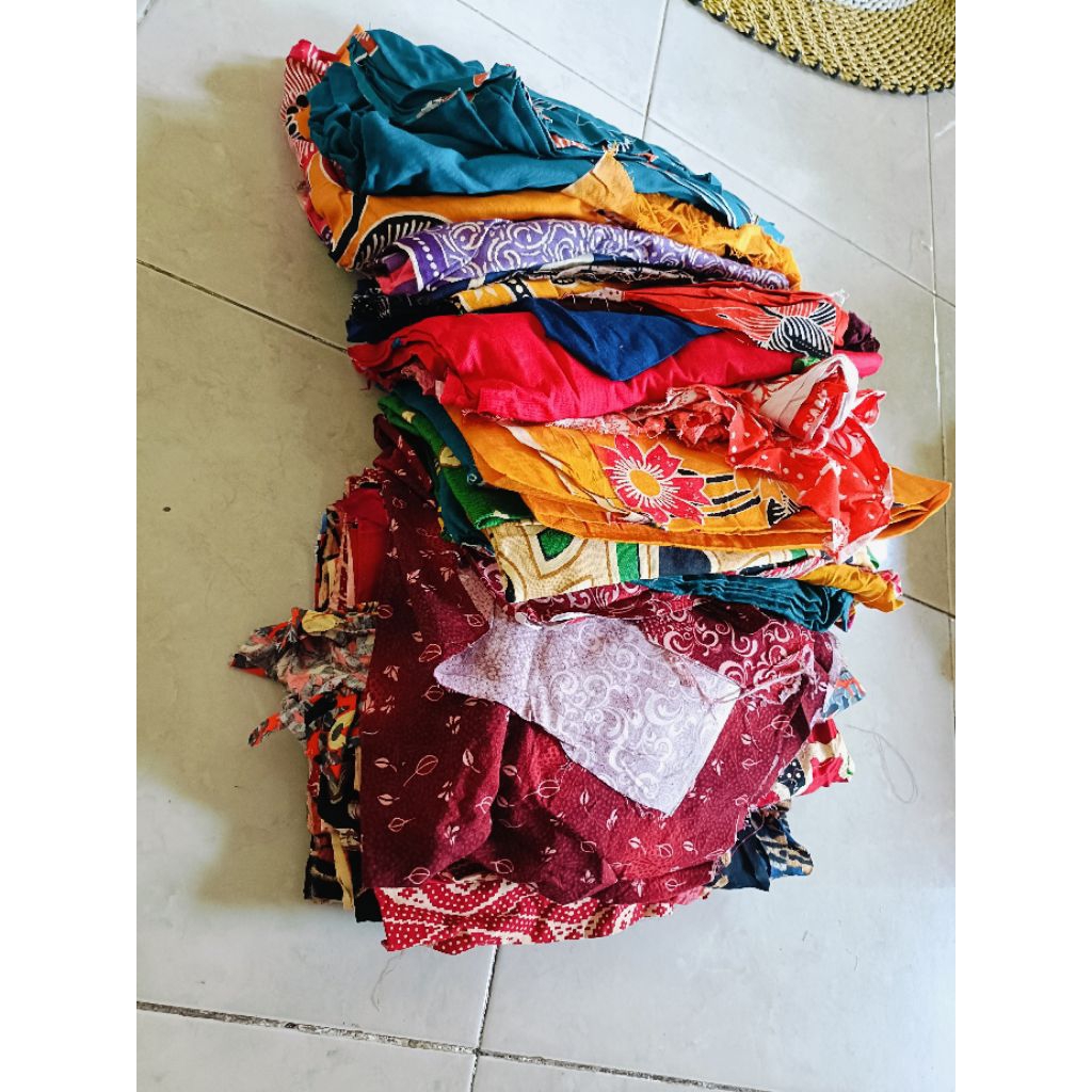 Kain kiloan/kain kiloan polimikro/kain perca polimikro/kain kiloan 50cm up