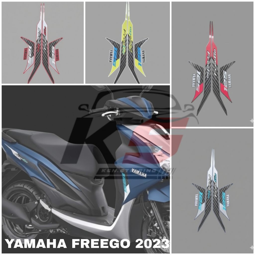 STICKER STRIPING MOTOR YAMAHA FREEGO 2023