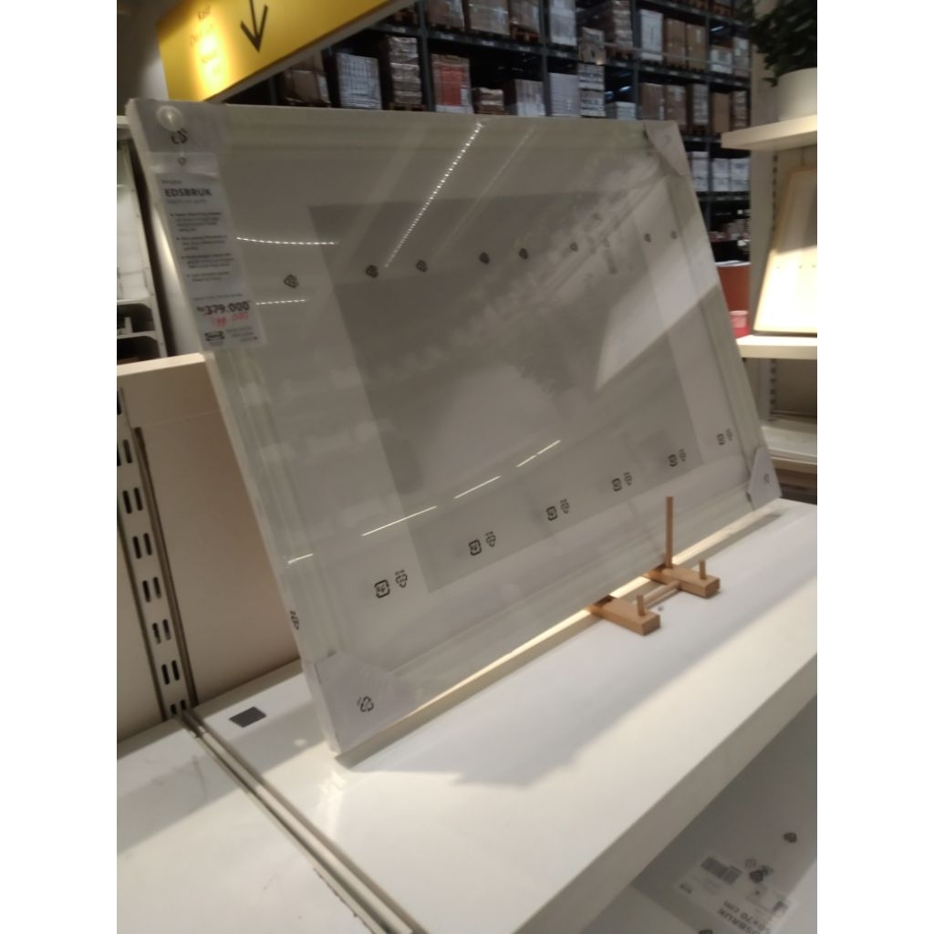 Bingkai foto putih besar 50x70cm pigura puzzle list aesthetic