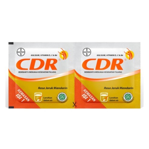 CDR Suplemen Kalsium Jeruk Mandarin 2 Sachet Untuk Tulang Sehat