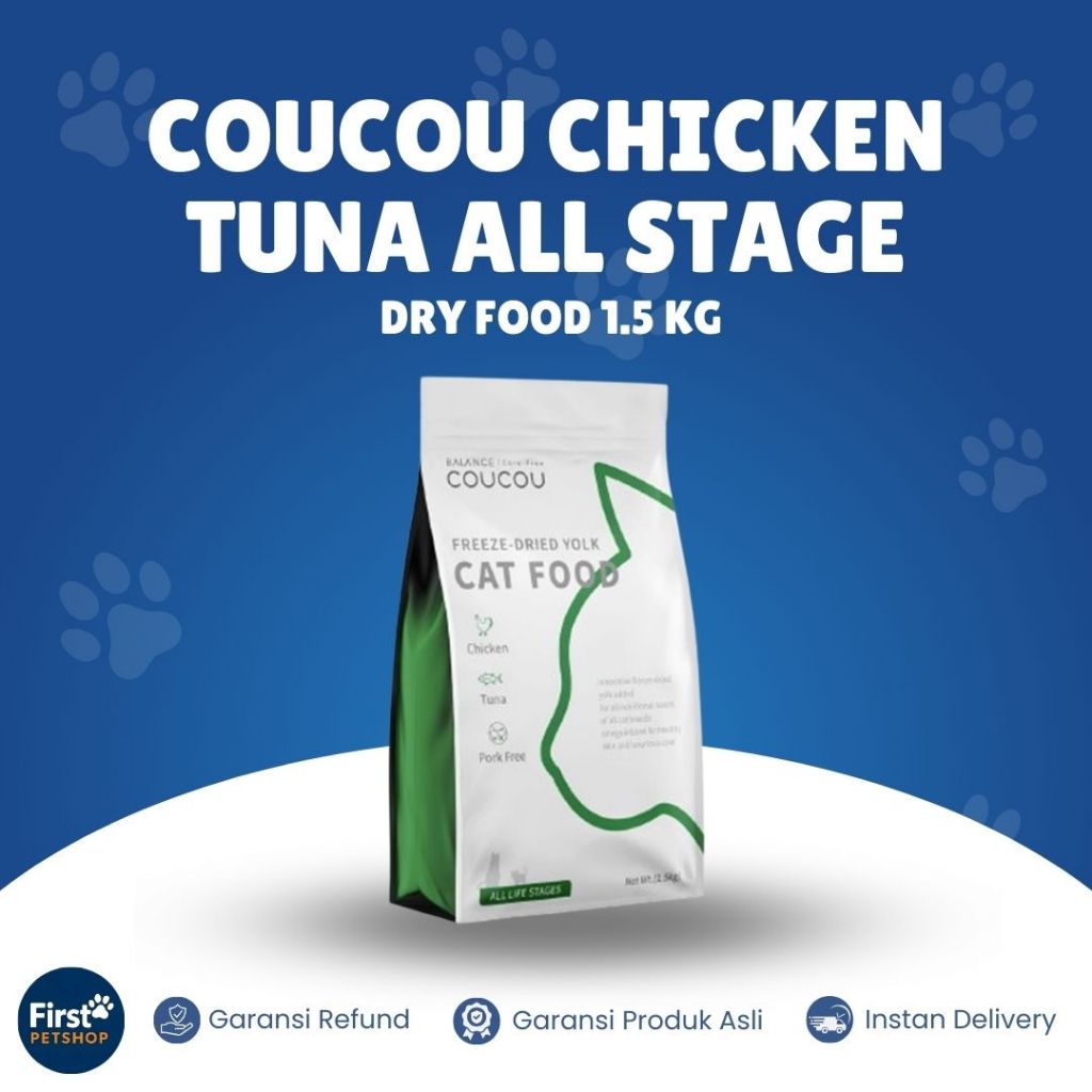 Coucou Tuna Adult 1.5 Kg Cat Food Makanan Kucing / Coucou Wet Food Bernutrisi