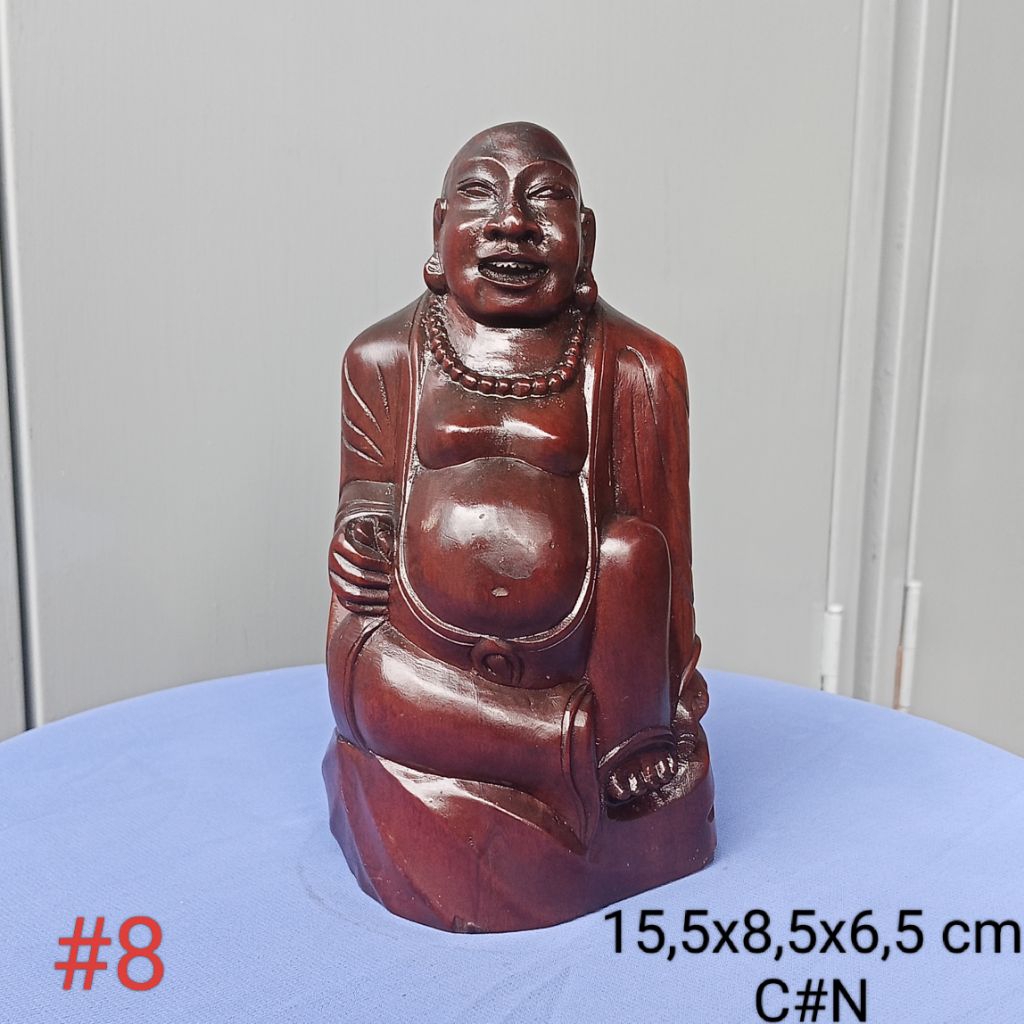 patung kayu ukiran Budha #8