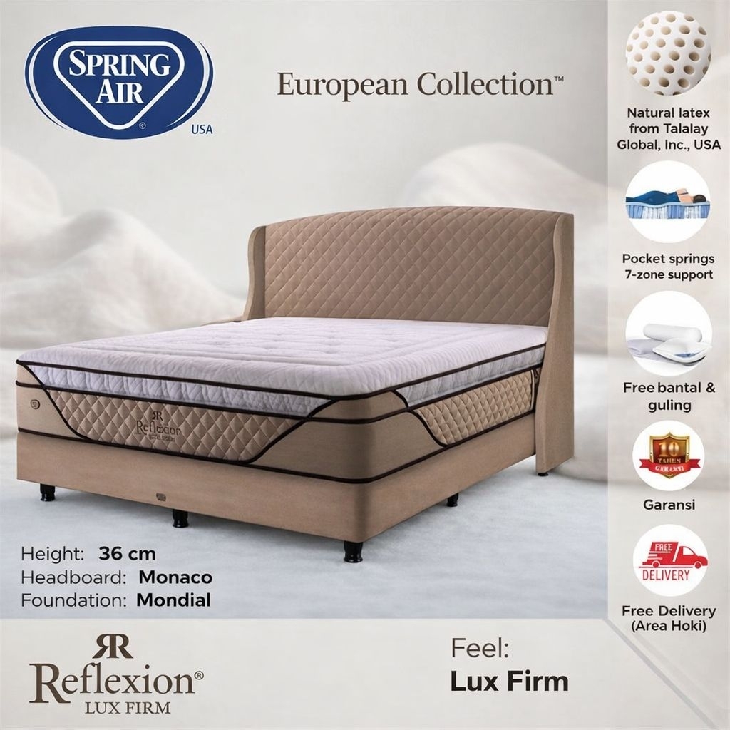 Kasur Springbed Spring Air Reflexion Lux Firm (Kasur Latex - Kasur Pocket)