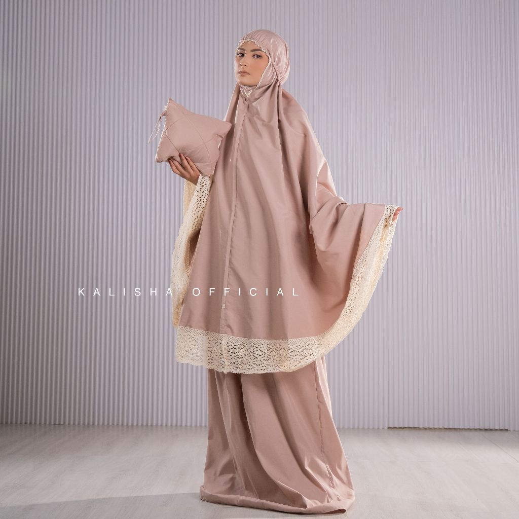 Kalisha - Adara Prayer Set (Mukena Katun Renda Rajut)