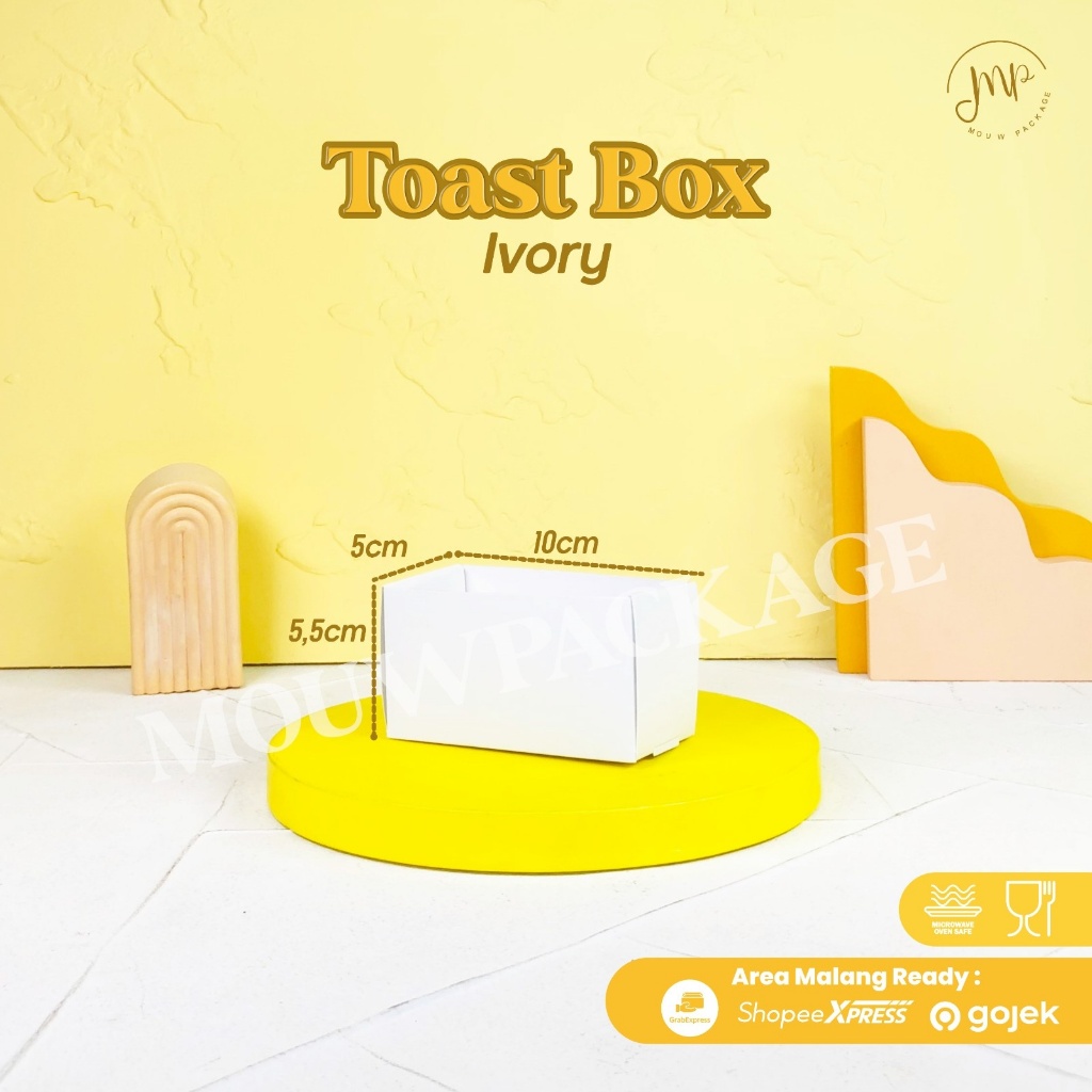 TOAST BOX IVORY / BOX ROTI PANGGANG / BOX JANJI JIWA / BOX EAT TOAST / BOX TOAST POLOS