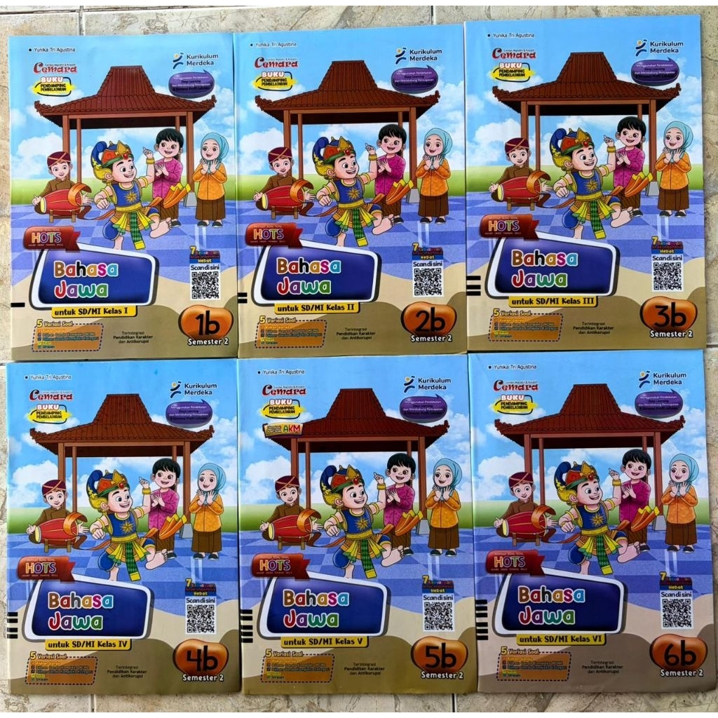 LKS CEMARA Bahasa Jawa (HOTS) Kurikulum Merdeka untuk jenjang SD Kelas 1- 6 Semester 2
