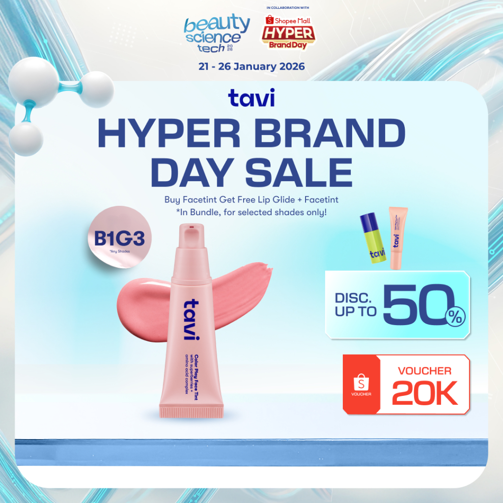 NEW PACK - TAVI 3-in-1 Color Play Face Tint 9g - (Tavi Cream Blush, Blush On Cair, Highlighter, Eyes