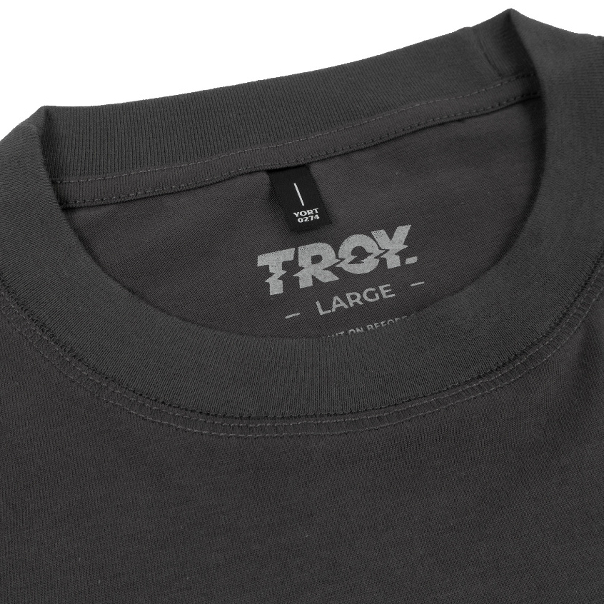 Troy Company T-shirt Dark Grey Betting in Prayer - Kaos Lengan Pendek Kaos Abu Gelap MTD 3225