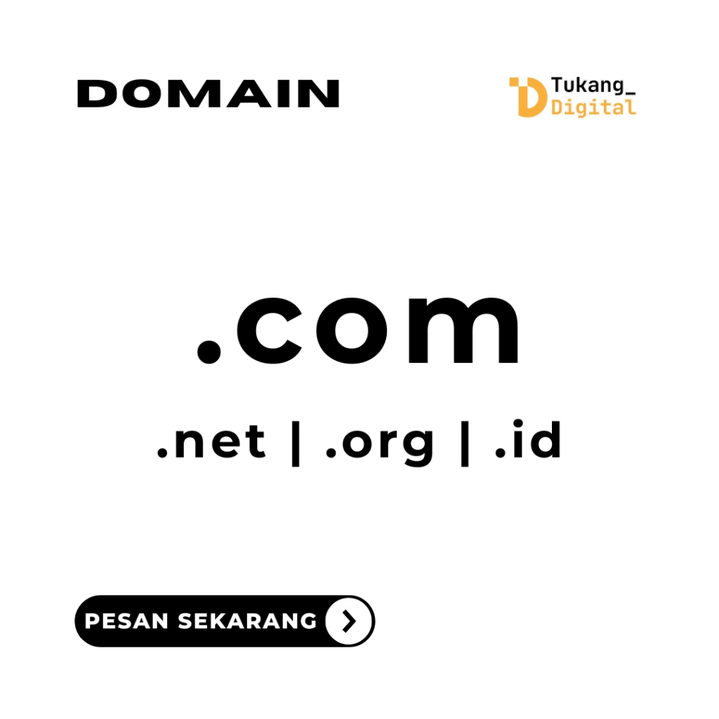 Domain Murah com id net org 1 Tahun Bisa Perpanjang