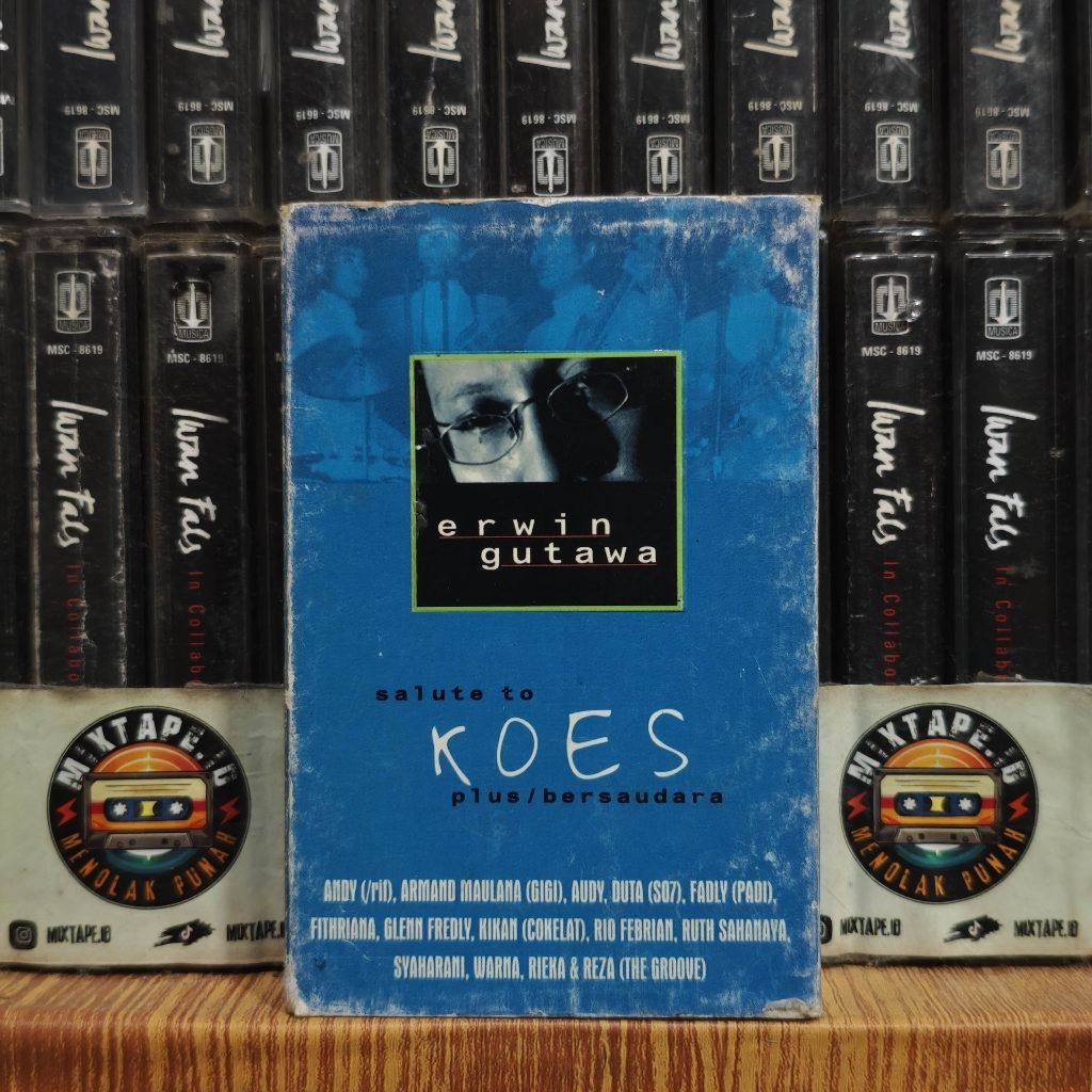 Kaset - Salute To Koes Plus / Bersaudara - Erwin Gutawa - Kaset Pita - Radio Tape - Radio - Pemutar 