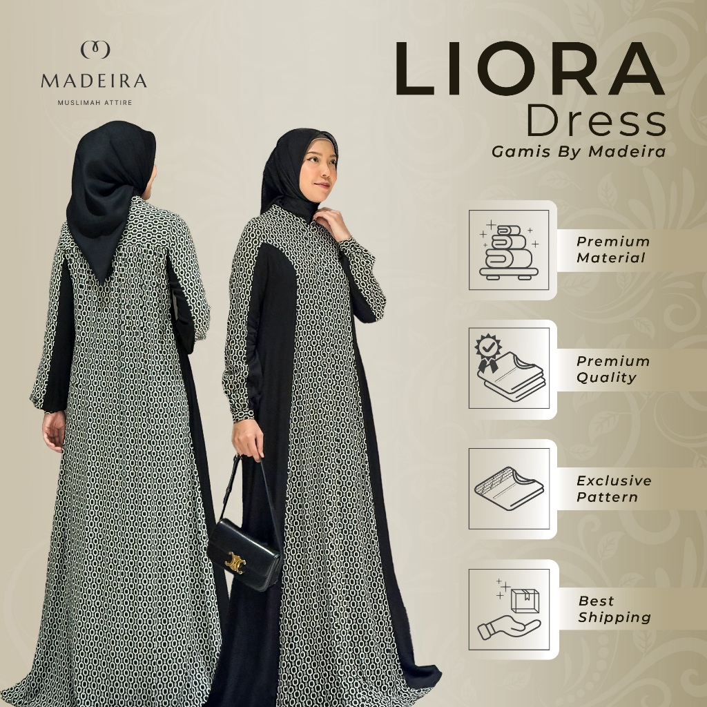 Madeira - Liora Dress - Gamis Simpel Elegan