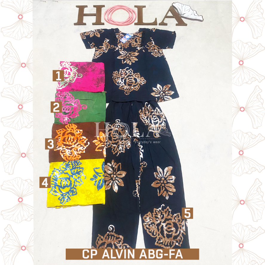 HOLA_FASH | R-Setelan Cp Alvin ABG tangan pendek,  Setelan Batik, Homie oneset, setcel rumah adem