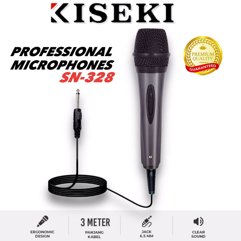 Kiseki Mic Kabel Sn-328 | Mic Kabel Karoke Sn-328 | Microfon Kabel Karoke