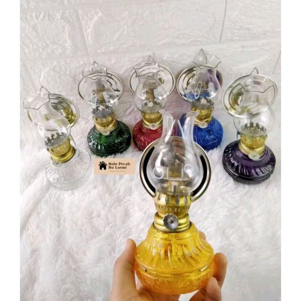 BL - Impor Terbaru >> Lampu Teplok Mini Minyak Tanah / Lampu Teplok Botol Kaca / Lampu Ublik Tradisi