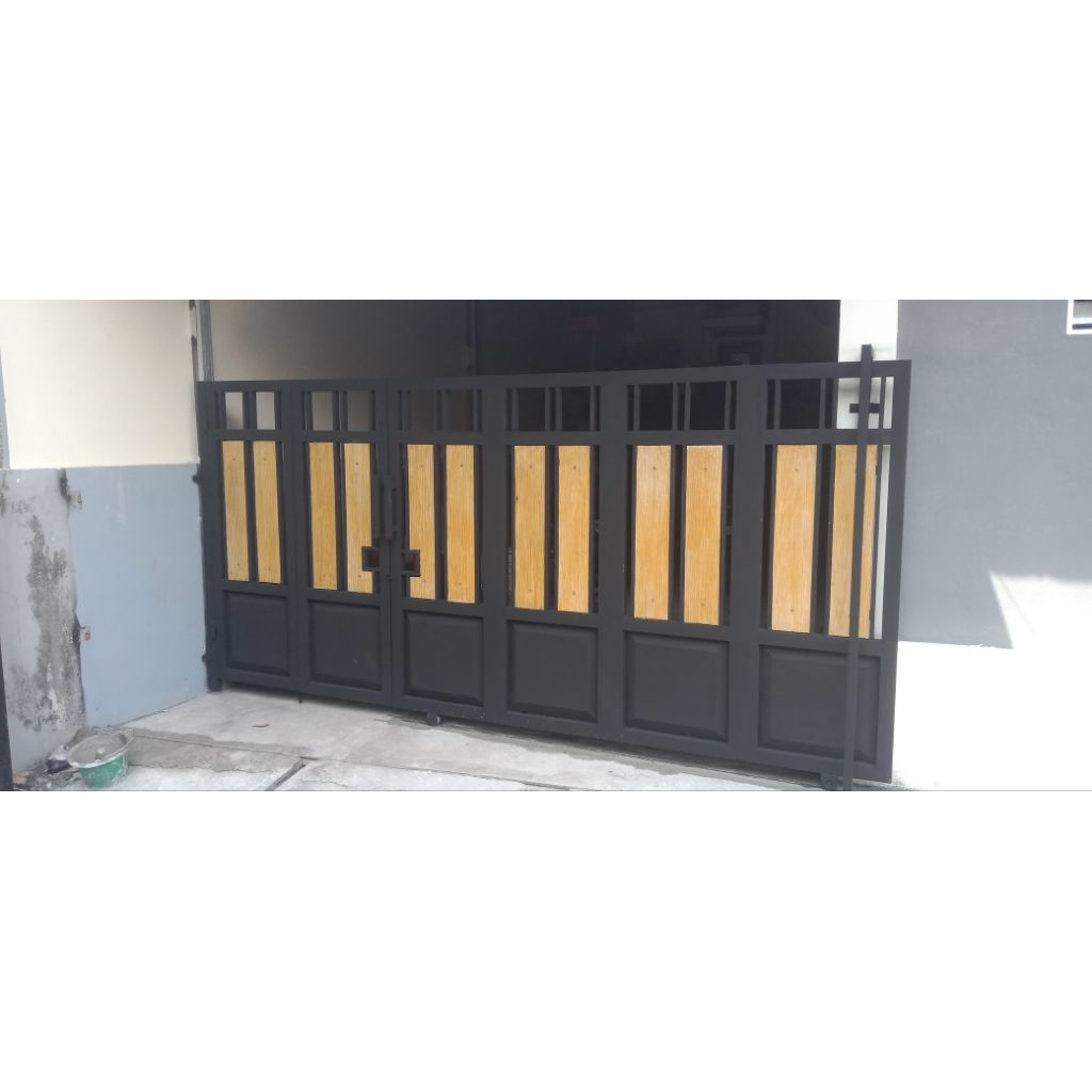 pagar dorong rumah minimalis