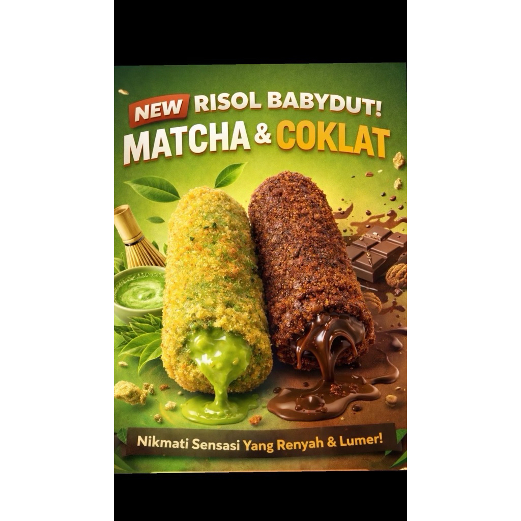 Risol Matcha & Risol Coklat
