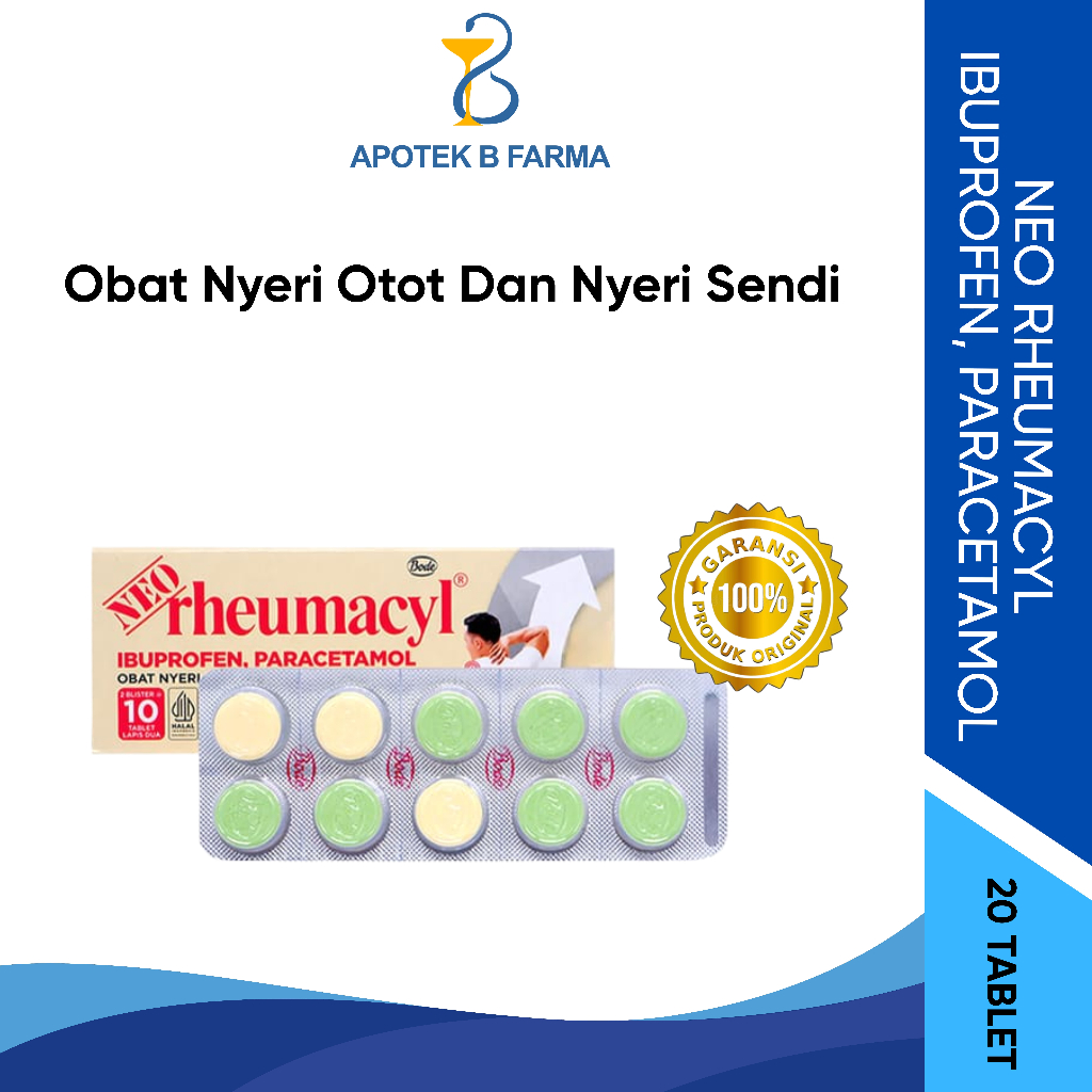 Neo Rheumacyl 20 Tablet - Obat Pereda Nyeri Otot / Neo Rheumacyl
